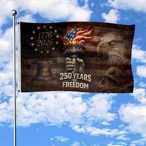 We The People 250th Anniversary Flag, 250 Years of Freedom Flag, USA Independence Day Decor, Fourth of July Gift, Celebration 1776-2026