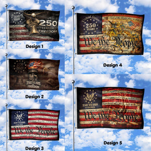 We The People 250th Anniversary Flag, 250 Years of Freedom Flag, USA Independence Day Decor, Fourth of July Gift, Celebration 1776-2026