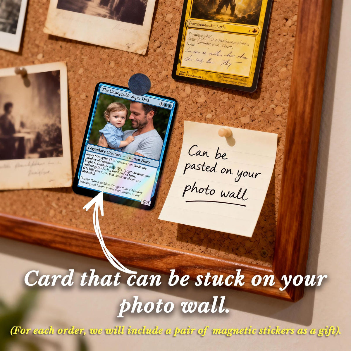 Custom MTG Style Cards, Personalized Father's Day Magic Card, New Dad, Husband, Birthday Gift