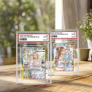 Personalized Mother s Day PKM Acrylic Card , Custom PKM Photo Cards, Mother s Day Gift, Gifts for Gamer Mom, Custom Pokemom Trainer Card