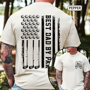 Personalized Best Dad By Par Shirt: Custom Golf Dad Shirt With Kids Name, Fathers Day Gift For Golfer, Golf Shirt For Dad, Gift for Golf Dad