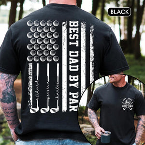Personalized Best Dad By Par Shirt: Custom Golf Dad Shirt With Kids Name, Fathers Day Gift For Golfer, Golf Shirt For Dad, Gift for Golf Dad