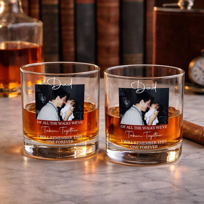 Custom Photo Father of the Bride Whiskey Glass, Wedding Favour Thank You Gift, Father of the Bride Groom Gift, Wedding Gifts For Dad