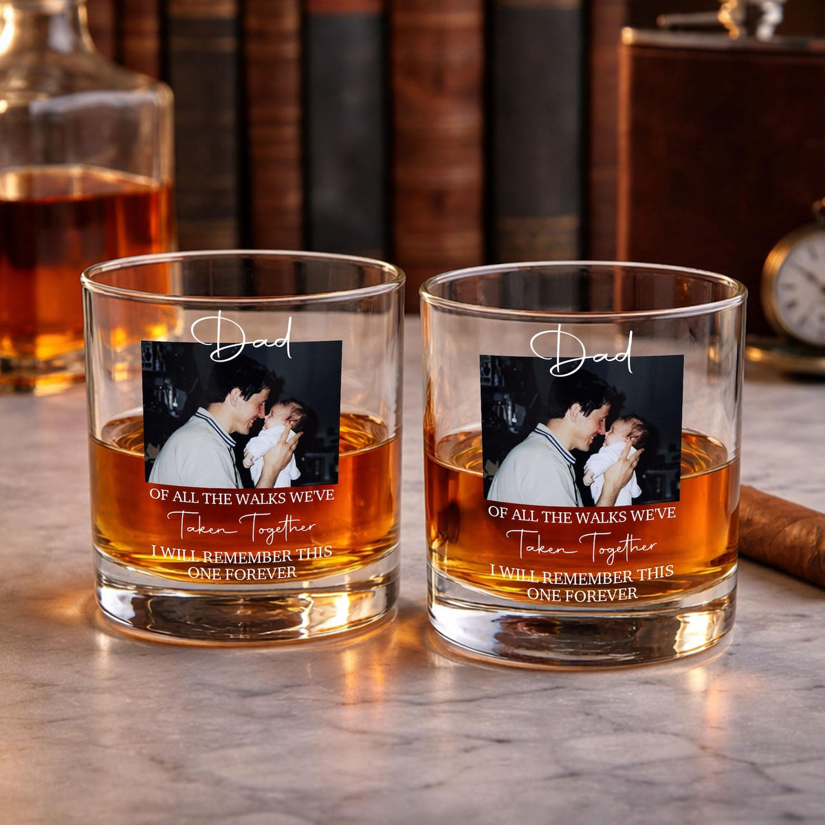 Custom Photo Father of the Bride Whiskey Glass, Wedding Favour Thank You Gift, Father of the Bride Groom Gift, Wedding Gifts For Dad