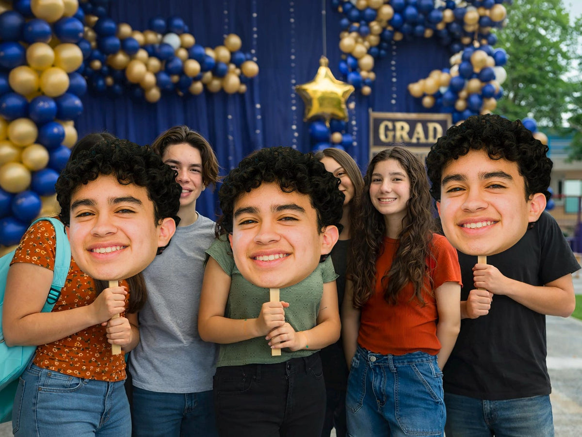 Graduation 2026, Big Head Face Cutouts, Graduation Fan, Class of 2026, Big Heads on a Stick, Face on a Stick, Gift for Graduate