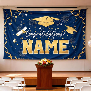 Custom Graduation Backdrop 2026, Personalized Class of 2026 Banner, Graduation Party Tapestry, Photo Booth Backdrop, Grad Party Decor