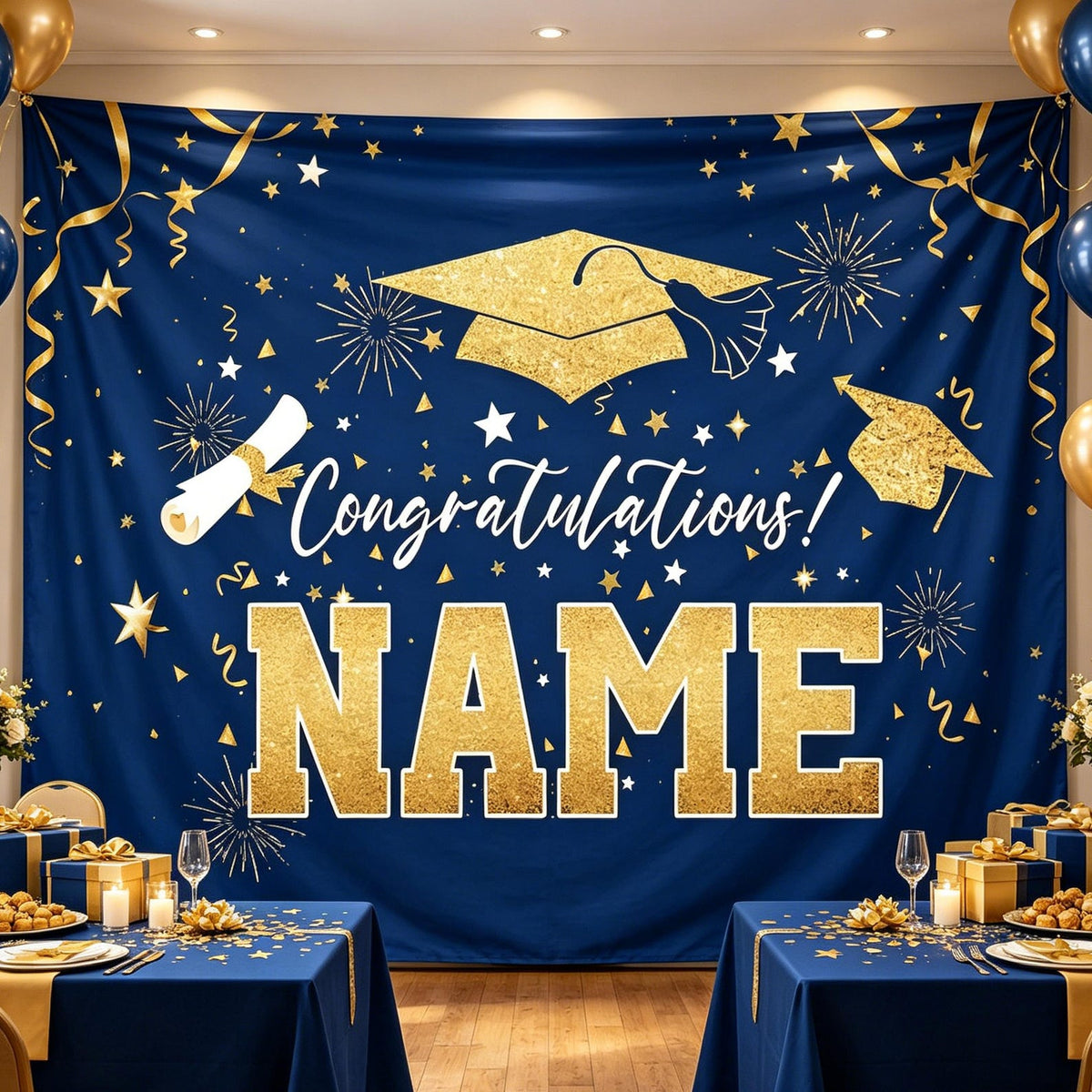Custom Graduation Backdrop 2026, Personalized Class of 2026 Banner, Graduation Party Tapestry, Photo Booth Backdrop, Grad Party Decor