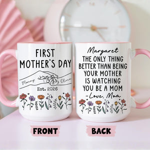 First Mother's Day Gift for Daughter from Mom, Personalized New Mom Mug, Only Thing Better Than, First Time Mom, Daughter's First Mother Day