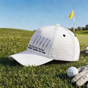 Personalized Golf Hat For Men, Custom Best Dad By Par Cap, Grandpa Fathers Day Gift, Papa Name Golfing Gear, Husband Anniversary Keepsake