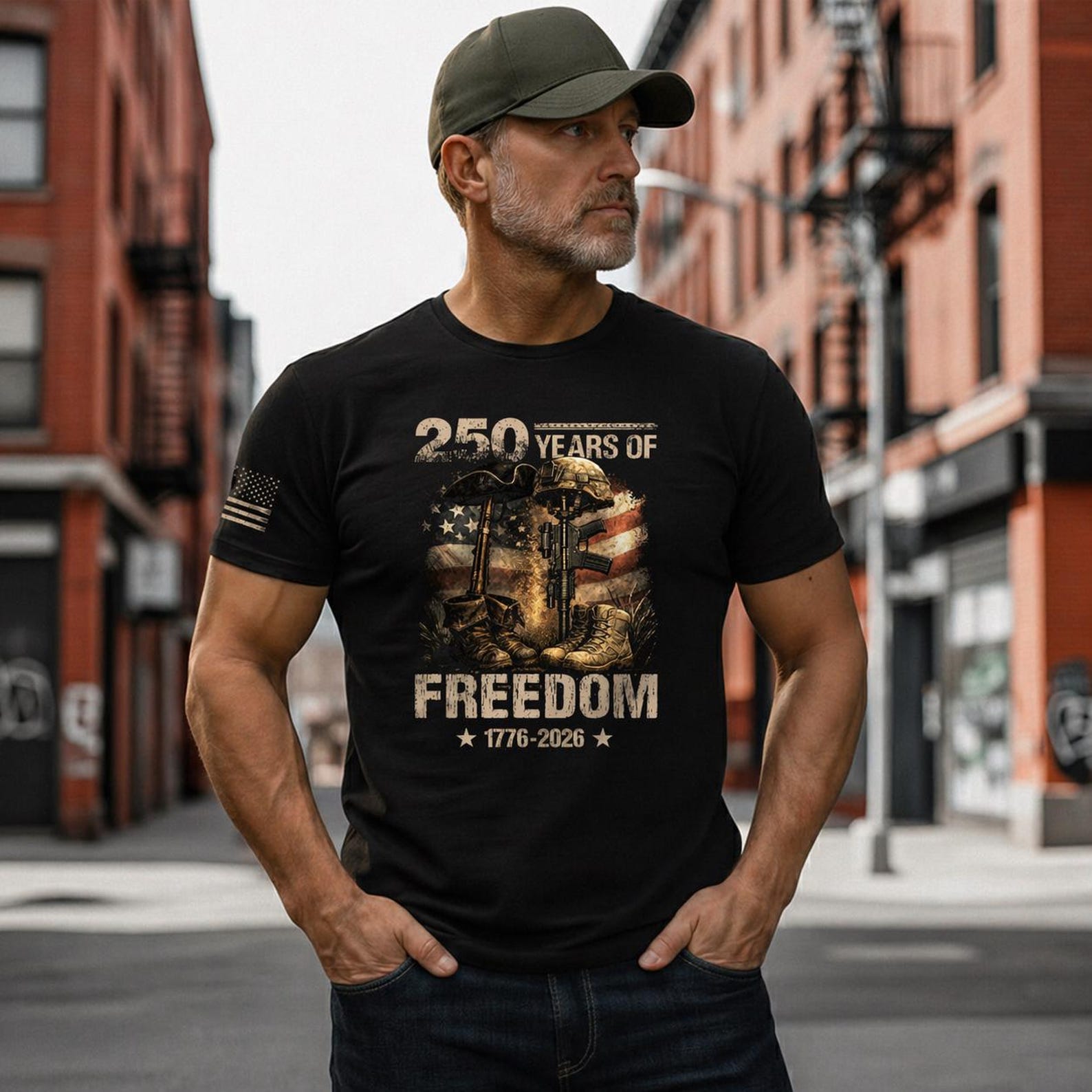 250th Anniversary of The United States Shirt, USA Independence Day T shirt, 4th of July 1776 2026 Tee, American Flag Patriots Gifts