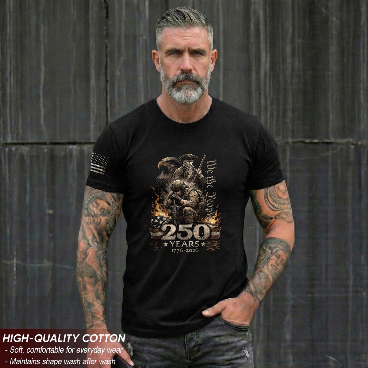 250th Anniversary of The United States Shirt, USA Independence Day T shirt, 4th of July 1776 2026 Tee, American Flag Patriots Gifts