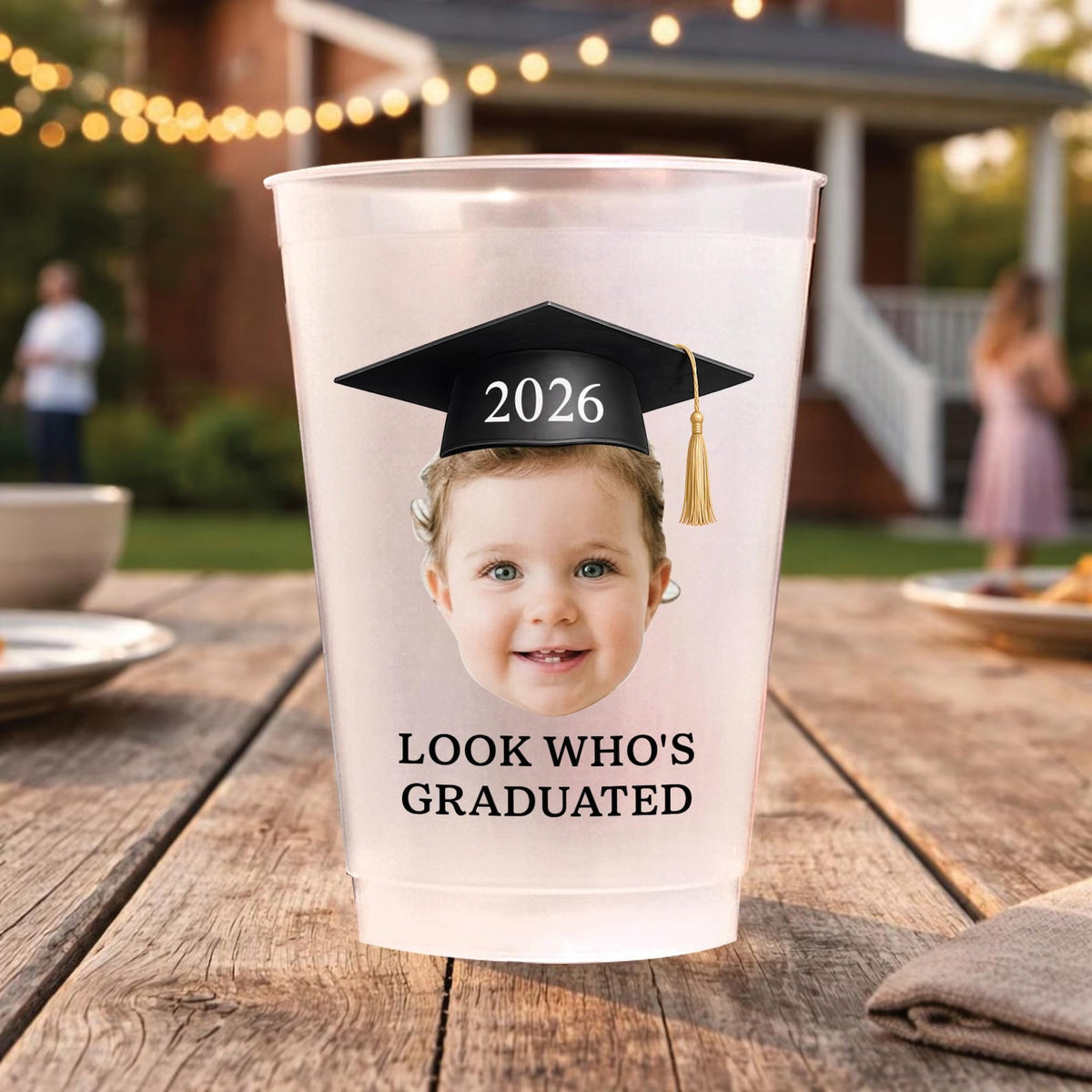 Personalized Funny Graduation Cup Custom Photo, Look Who s Graduated Party Favor, Class of 2026 Grad Party Cups, Custom Graduation Gift
