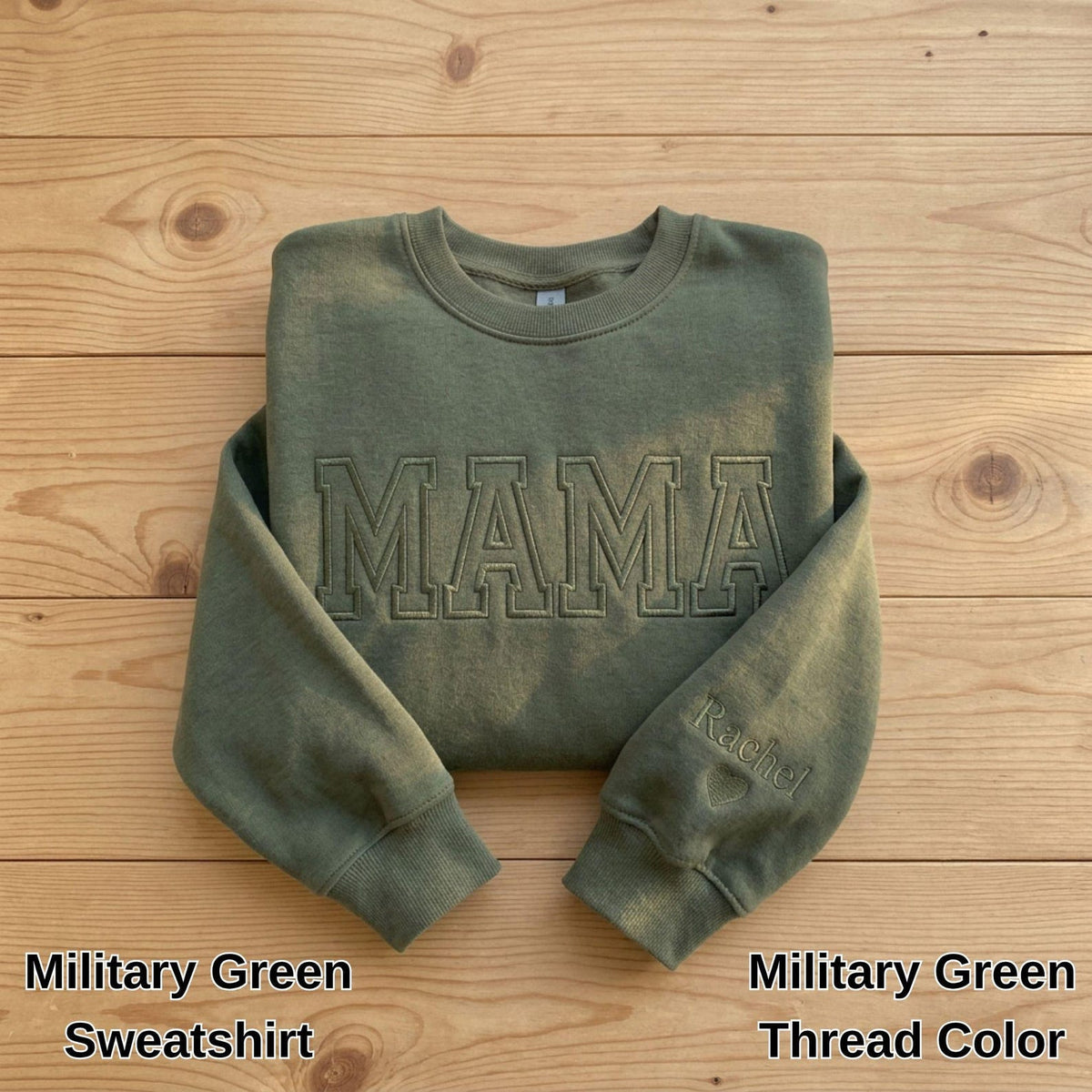 Custom Gigi Mimi Mama Grandma Embroidered Sweatshirt & Hoodie, Mothers Day Gifts for Her, Personalized Embroidery Grandma Crewneck,
