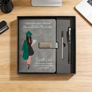 Personalized Graduation Notebook 2026, Custom Name Journal for Her, Class of 2026, Graduation Gifts for Her, College Grad Gift for Daughter