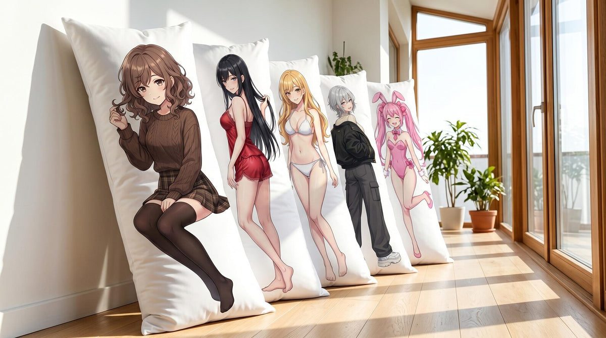Custom Photo Body Pillowcase, Personalized Anime Gifts,Double-Sided Print Pillow