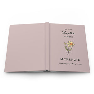 Personalized Graduation Journal Custom Name Notebook Class of 2026 College Graduate Gift for Her The Next Chapter Begins Keepsake
