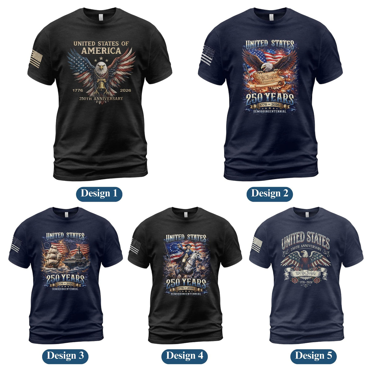 Retro 250th Anniversary of The United States Shirt, USA Independence Day T shirt, Semiquincentennial 1776 2026, American Flag Patriots Gifts