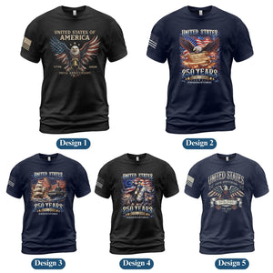 Retro 250th Anniversary of The United States Shirt, USA Independence Day T shirt, Semiquincentennial 1776 2026, American Flag Patriots Gifts
