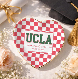 Personalized Graduation Gifts for Her, Custom Graduation Jewelry Dish, Grad College Gift, School Spirit Tray, University Graduation Gift,