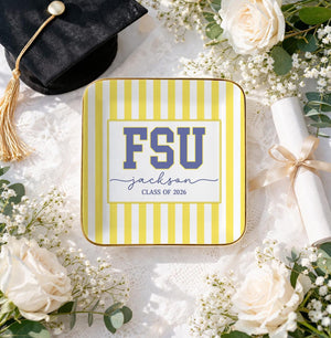 Personalized Graduation Gifts for Her, Custom Graduation Jewelry Dish, Grad College Gift, School Spirit Tray, University Graduation Gift,