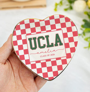 Personalized Graduation Gifts for Her, Custom Graduation Jewelry Dish, Grad College Gift, School Spirit Tray, University Graduation Gift,
