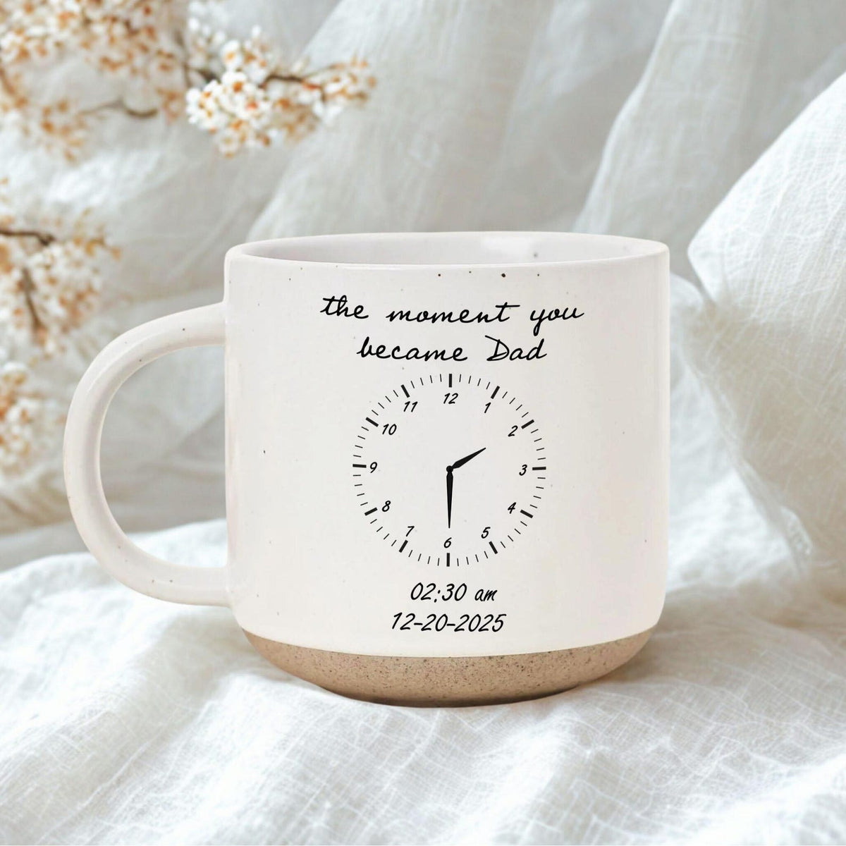 Personalized Photo Mug For Dad, Custom Fathers Day Cup, Mug for Dad with Custom Birth date, New Dad Gift, Best Dad Ever, First Time Dad Mug