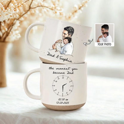Personalized Photo Mug For Dad, Custom Fathers Day Cup, Mug for Dad with Custom Birth date, New Dad Gift, Best Dad Ever, First Time Dad Mug