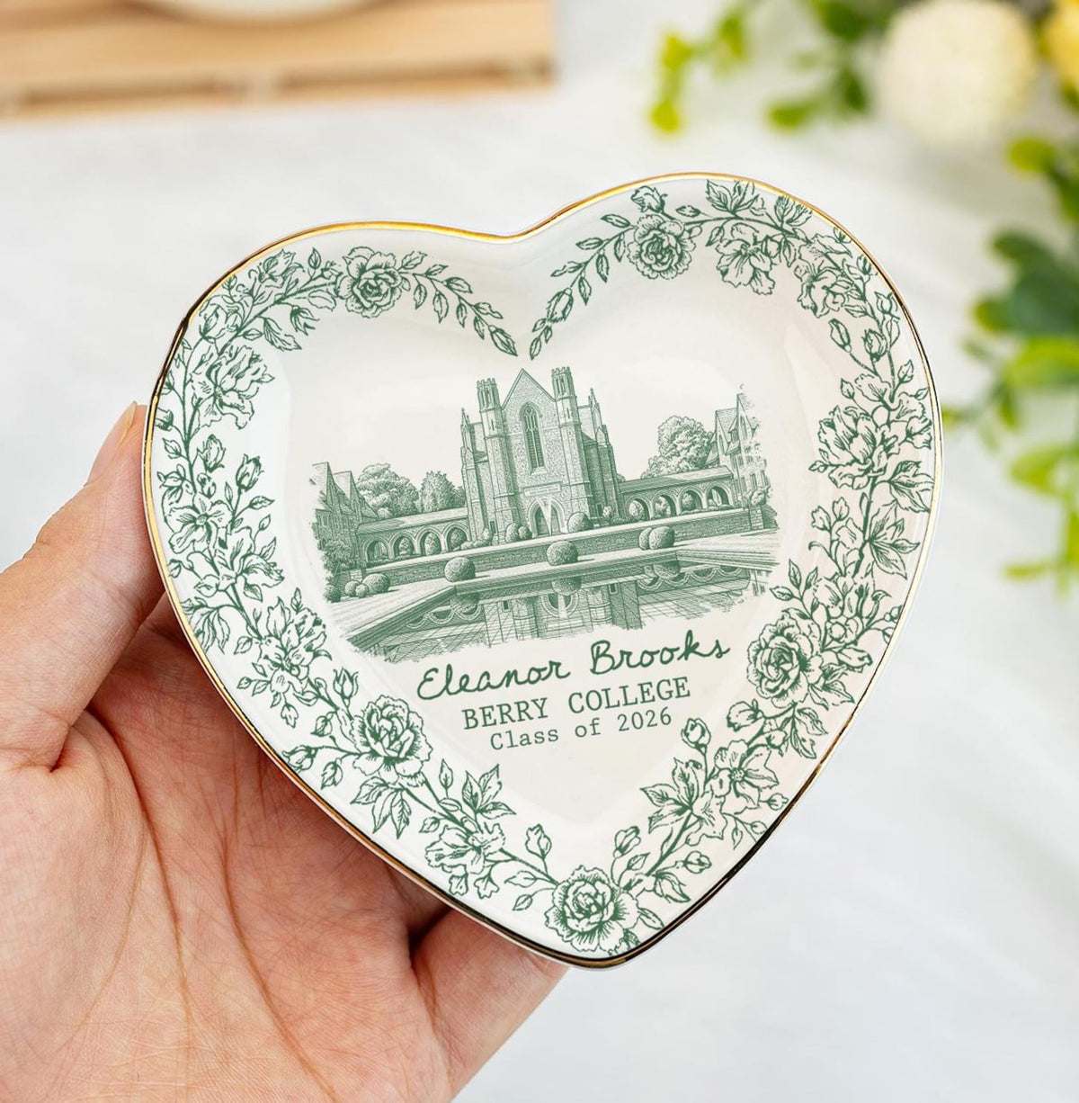 Custom University Jewelry Dish, Custom Graduation Gifts, College Graduation Ring Dish, Gifts For Her, Grad Gifts For Daughter, Class Of 2026