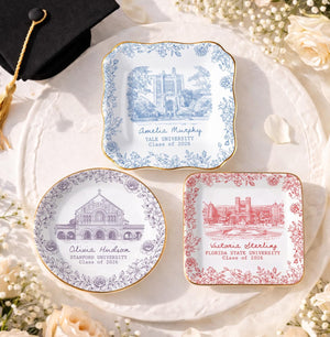 Custom University Jewelry Dish, Custom Graduation Gifts, College Graduation Ring Dish, Gifts For Her, Grad Gifts For Daughter, Class Of 2026