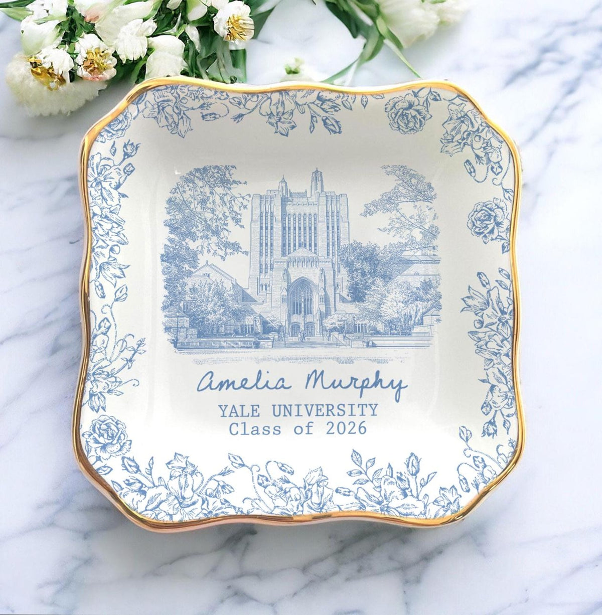 Custom University Jewelry Dish, Custom Graduation Gifts, College Graduation Ring Dish, Gifts For Her, Grad Gifts For Daughter, Class Of 2026