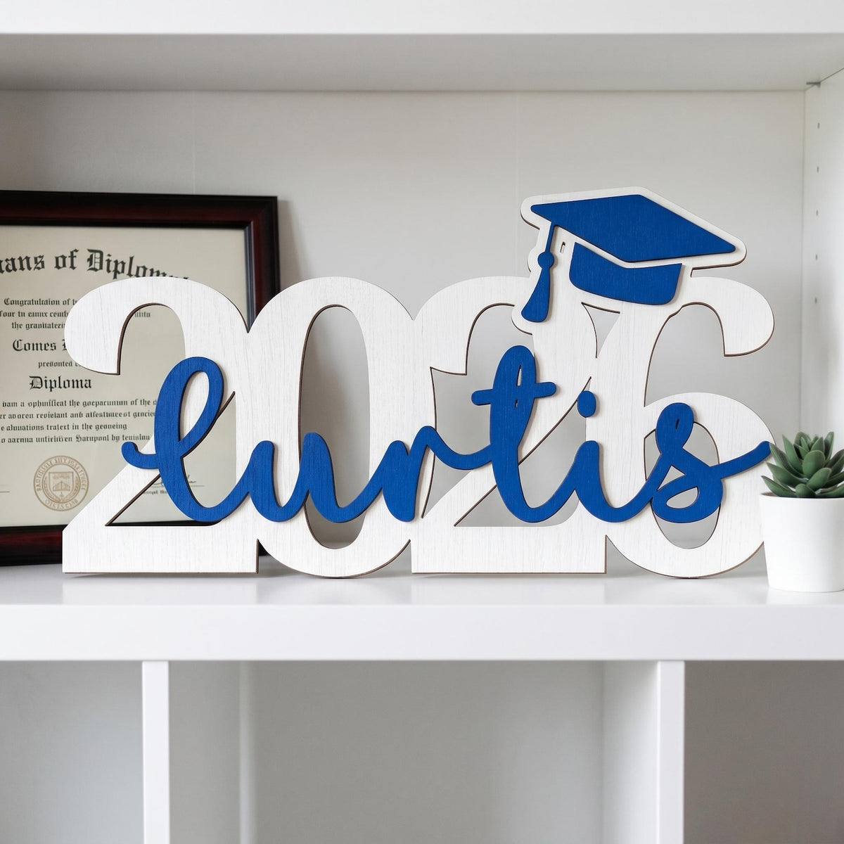 Personalized Graduation Party Sign, Custom Wooden Graduation Decorations, Graduation Party Decor, Gift Table Photo Prop - Class of 2026