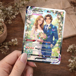 Custom Poke Card, personalized poke, card anniversary, personalized PKM, PKM Couple Card , vmax, poke balls, gifts for him