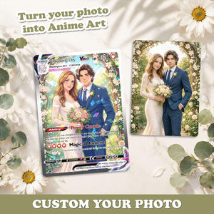 Custom Poke Card, personalized poke, card anniversary, personalized PKM, PKM Couple Card , vmax, poke balls, gifts for him