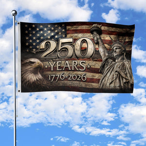 We The People 250th Anniversary Flag, 250 Years of Freedom Flag, USA Independence Day Decor, Fourth of July Gift, Celebration 1776-2026