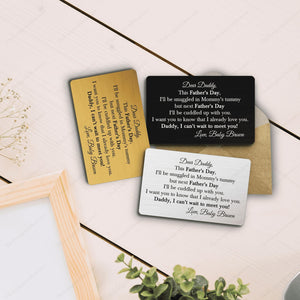 Baby Ultrasound Wallet Card for Dad, Baby Announce Gift, Wallet Insert Card for Daddy to Be, New Dad Gift from The Bump, Fathers Day Gift