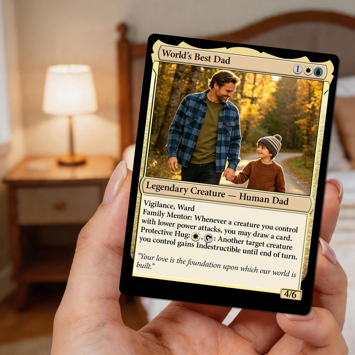 Custom MTG Style Cards, Personalized Father's Day Magic Card, New Dad, Husband, Birthday Gift