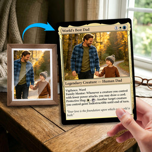 Custom MTG Style Cards, Personalized Father's Day Magic Card, New Dad, Husband, Birthday Gift