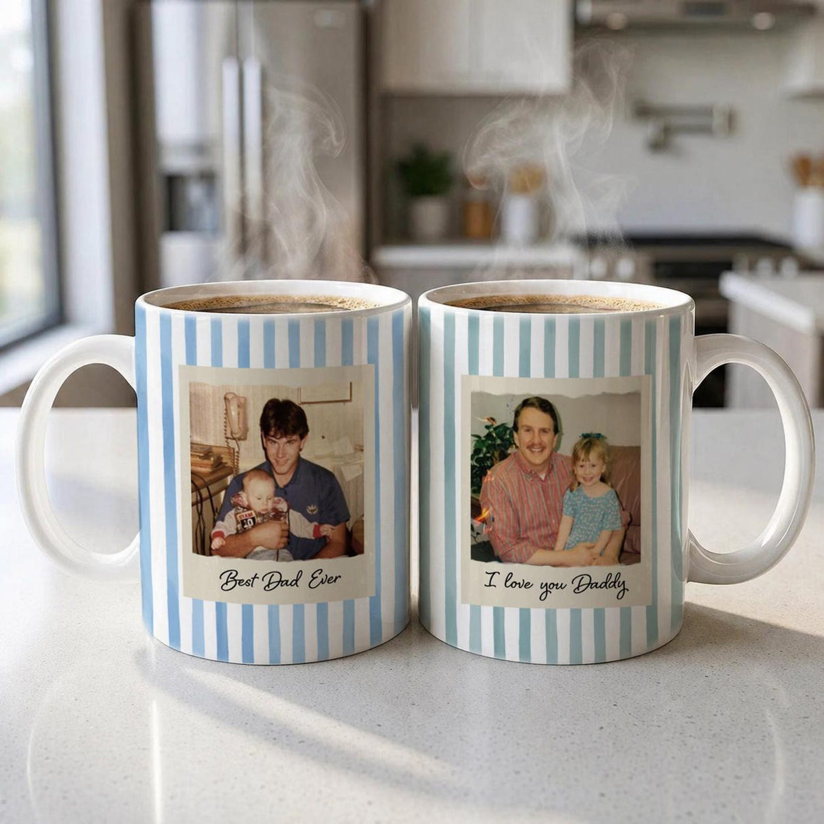Personalized Photo Mug for Dad, Custom Father's Day Gift, Grandpa Coffee Cup