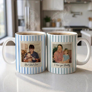 Personalized Photo Mug for Dad, Custom Father's Day Gift, Grandpa Coffee Cup