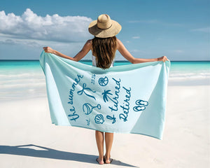 Retirement Gift For Women, The Summer I Turned Retired Beach Towel, Funny Retirement Party Gift For Retiree