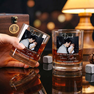 Custom Photo Father of the Bride Whiskey Glass, Wedding Favour Thank You Gift, Father of the Bride Groom Gift, Wedding Gifts For Dad