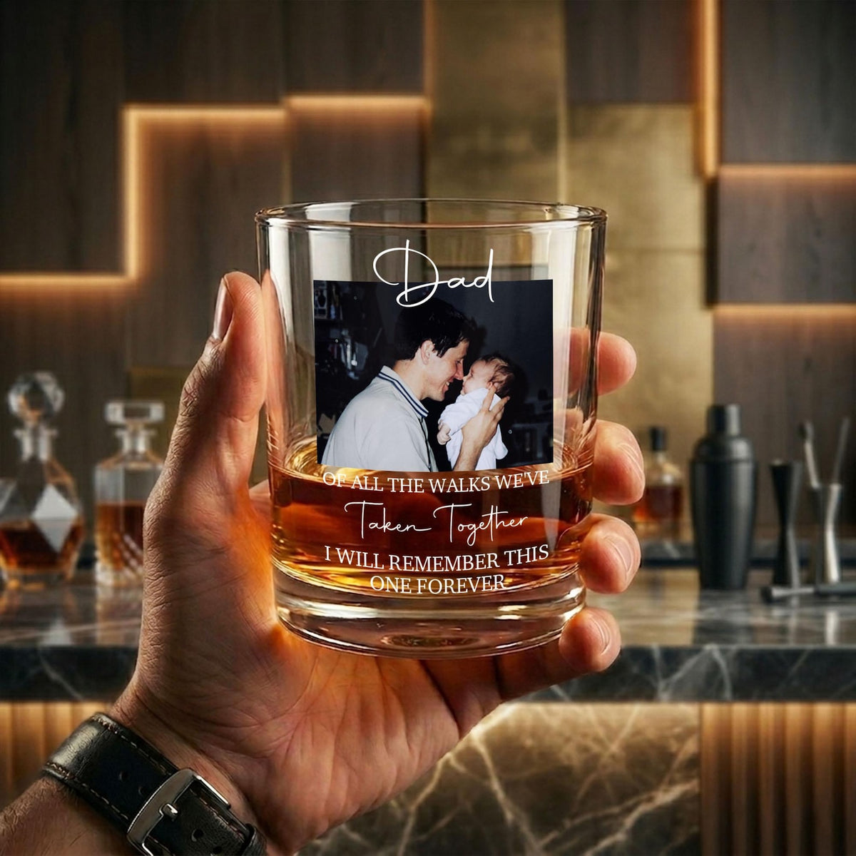 Custom Photo Father of the Bride Whiskey Glass, Wedding Favour Thank You Gift, Father of the Bride Groom Gift, Wedding Gifts For Dad