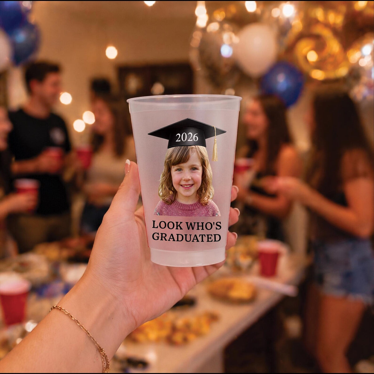 Personalized Funny Graduation Cup Custom Photo, Look Who s Graduated Party Favor, Class of 2026 Grad Party Cups, Custom Graduation Gift