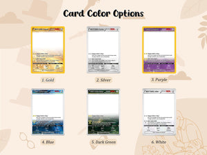 Custom Father's Day Poke Card Personalized Gamer Dad Gift, PKM-Inspired Keepsake Card, Photo Card for Dad, Gift for Geeky Dads