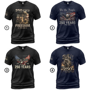 250th Anniversary of The United States Shirt, USA Independence Day T shirt, 4th of July 1776 2026 Tee, American Flag Patriots Gifts