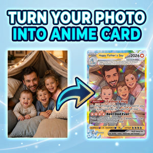 Personalized Poke Card From Photo to Holo Card, Father s Day Gift for Dad, Grandfather , Husband, Anniversary Gift
