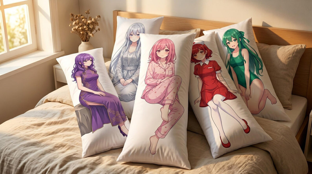 Custom Photo Body Pillowcase, Personalized Anime Gifts,Double-Sided Print Pillow