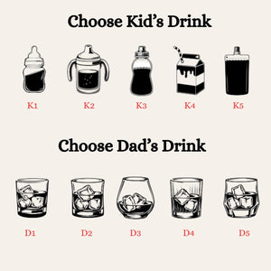 Personalized First Father's Day Together Whiskey Glass, Custom New Dad Gift from Baby, Cheers to Daddy Gift