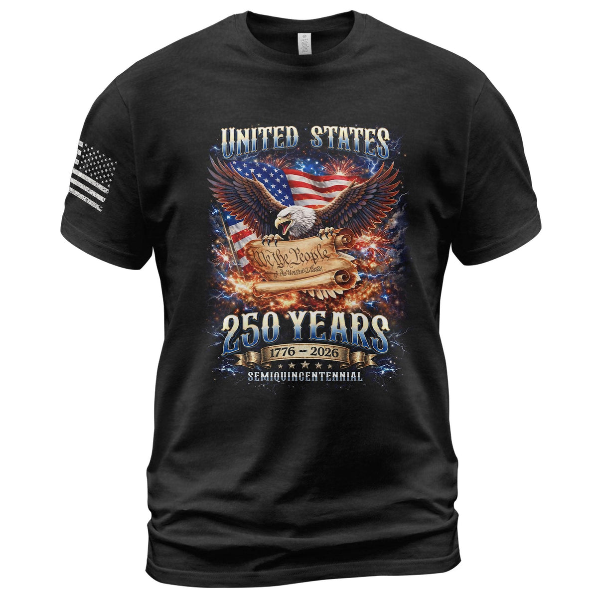 Retro 250th Anniversary of The United States Shirt, USA Independence Day T shirt, Semiquincentennial 1776 2026, American Flag Patriots Gifts