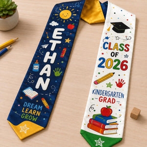 Kindergarten Graduation Stole 2026, Personalized Kids Grad Sash, Class of 2026 School Ceremony Stole, Preschool Graduation Gift